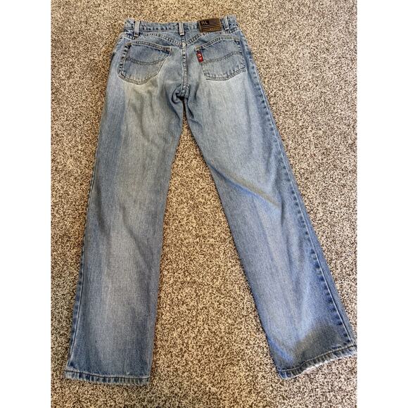 VINTAGE Polo Ralph Lauren Jeans Womens 0 Blue Denim Saturday Flag - Picture 3 of 6